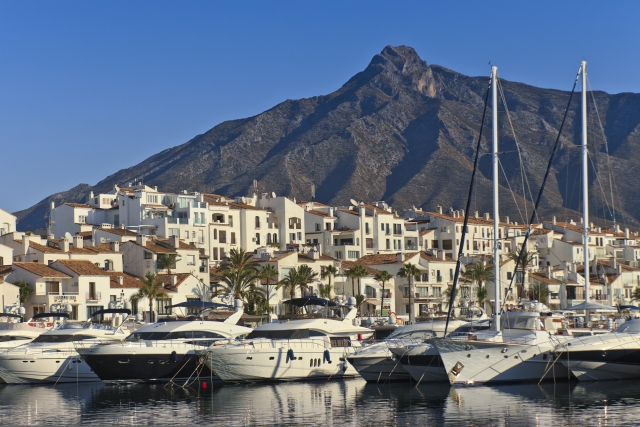  The beautiful port of Marbella 